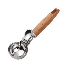 Ice Cream Scoop Stainless Steel with Trigger Release for Effortless Portion Control and Cookies