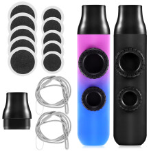 2 Sätze Kazoo Instrumente Stöhnen Rohr Tritan