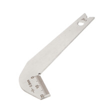 Edelstahl-Bohrer Messlehre 118 Spitzenwinkel Silber