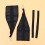 1Ensemble De Ceintures D'exercice Abdominal En Nylon Noir Résistant 5