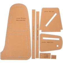 1Set Leder Brusttaschen Vorlage Mit Präzisen Mustern Für Bastler