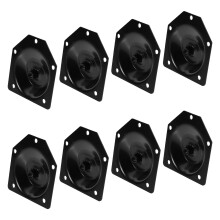 8Stk Möbel Beinstützplatten Aus Eisen Schwarz 12 Schräg Montageplatte