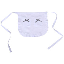 Schürze Dienstmädchen Kostümzubehör Weiß Polyester