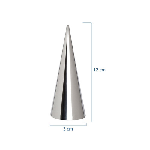 36Stk Edelstahl Hörnchenbackform Spiral Teigform Silber Backform 1