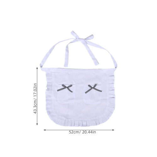 Schürze Dienstmädchen Kostümzubehör Weiß Polyester 1