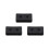 3Stk Silikon Uhrenband Loop Schwarz Robust Vielseitig Einsetzbar 3