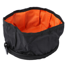 Tragbare Wasserfeste Hundeschale Aus Polyester Schwarz