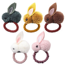 1Stk Buntes Hasenohren Haargummi Elastisch Kinder Haarseil Deko