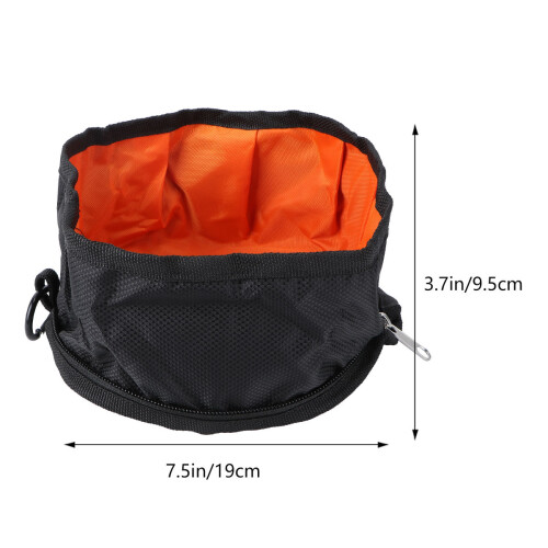Tragbare Wasserfeste Hundeschale Aus Polyester Schwarz 1