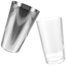 1Set Edelstahl Cocktail Shaker Set Silber Für Bar Milchtee & Getränke