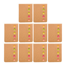 10Stk Bunte Papier Sticky Notes Memo Pads Für Notizen Und Listen