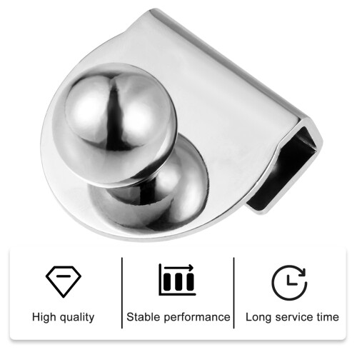 Praktischer Türgriff Glas Pull Handle Silber Punchfrei 2