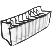 Schwarze Nylon Wäscheschublade Mehrfachfächer Aufbewahrungsbox