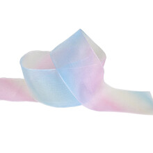6Stk Farbverlauf Regenbogenband Aus Chiffon, Glatt Und Vielseitig DIY