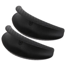 2Stk Shampoo Kissen Aus PVC Schwarz Fürs Kosmetikstudio Nackenstütze