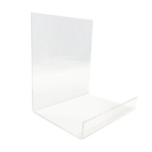 2 Stück Acryl Buchstützen Transparent Für Schule Und Büro
