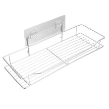 1Set Edelstahl Wandregal Küchenregal Nagelfrei Silber Hochwertig