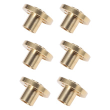 6St T8 Messing Moeren Voor 3D Printer Gebruikt Trapeziumschroef Goud