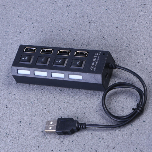 4 Usb Splitter 20 Datenhub Usb Hub Usb 20 Usb Hub Schwarz 2