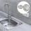 Edelstahl Spülbecken Sieb Küchen Filter Silber Langlebig 5