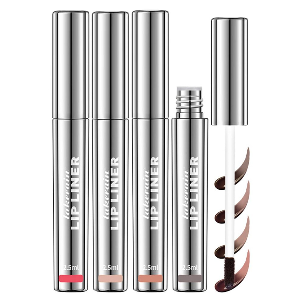 Peel Off Lip Stain Long Lasting Waterproof Matte Lip Liner Tattoo Effect in Cool Cocoa