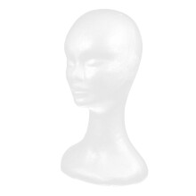 Weiße Schaumstoff Mannequin Kopf Für Hüte Und Perücken