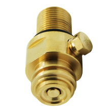Co2 Tank Adapter M18x1.5 Auf Tr21-4 Gold Leicht Für Sodagerät