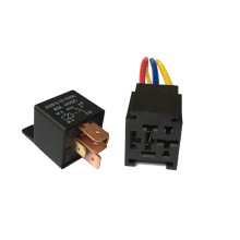 Kfz Relais 12V 80A Schwarz Für Auto Alarm Hupe Licht