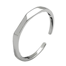 Ring Lover Silber Offener Rhombus Damenschmuck Weiß Leicht