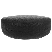 Hartes Sonnenbrillen Etui Leder Schwarz Tragbar Reise Organizer