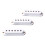 3Pcs Single Coil Pickup Covers White ABS Plastic Guitar Replacement 3