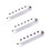 3Pcs Single Coil Pickup Covers White ABS Plastic Guitar Replacement 5