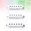 3Pcs Single Coil Pickup Covers White ABS Plastic Guitar Replacement 7