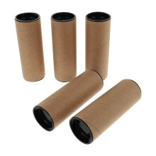 5Pcs Light Brown Paper Tubes Durable Round Storage Tubes for Paintings
