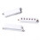 3Pcs Single Coil Pickup Covers White ABS Plastic Guitar Replacement 11