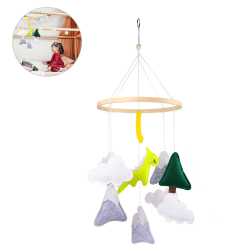 1Pièces Mobile Bébé Bois Feutrine Jouet Suspendu Coloré 1