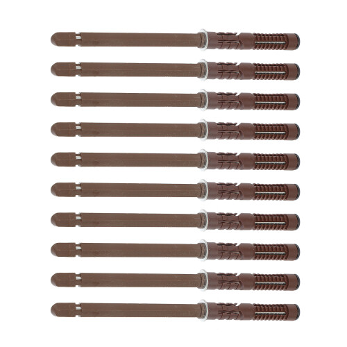10Pcs Coffee Heavy Duty Floating Shelf Bracket Iron Wall Board Support 2