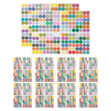 30Pcs Durable Adhesive Packaging Labels Round Stickers for Bottle Caps