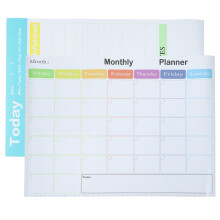 2Pcs Assorted Color Magnetic Planner Board Durable Dry Erase Organizer