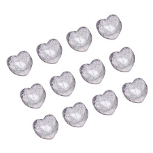 12Pcs Pink Heart-Shaped LED Ice Cubes Glowing Decorations for Parties