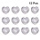 12Pcs Pink Heart-Shaped LED Ice Cubes Glowing Decorations for Parties 4