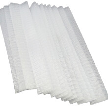 100Pcs White Make Up Brush Covers Elastic Mesh Protectors for Travel