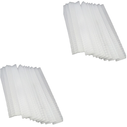 100Pcs White Make Up Brush Covers Elastic Mesh Protectors for Travel 2