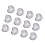 12Pcs Pink Heart-Shaped LED Ice Cubes Glowing Decorations for Parties 10