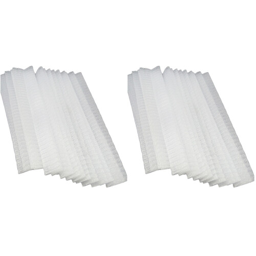 100Pcs White Make Up Brush Covers Elastic Mesh Protectors for Travel 1