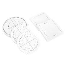 5Pcs Eva Rope Weaving Boards White Knitting Loom Bracelet Maker Tools