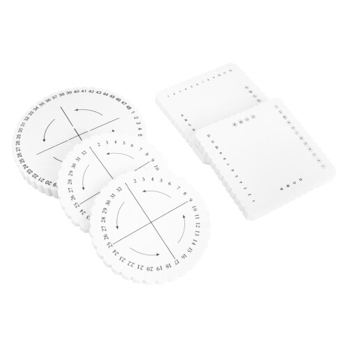 5Pcs Eva Rope Weaving Boards White Knitting Loom Bracelet Maker Tools