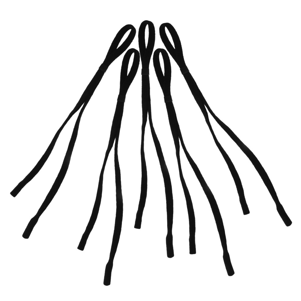 Artibetter Black 5Pcs Wear-Resistant Polyester Eyeglass Lanyards For Active Use