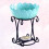 Iron Rack Candle Holder With Blue Ceramic Plate Aromatherapy Diffuser 5