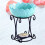 Iron Rack Candle Holder With Blue Ceramic Plate Aromatherapy Diffuser 8